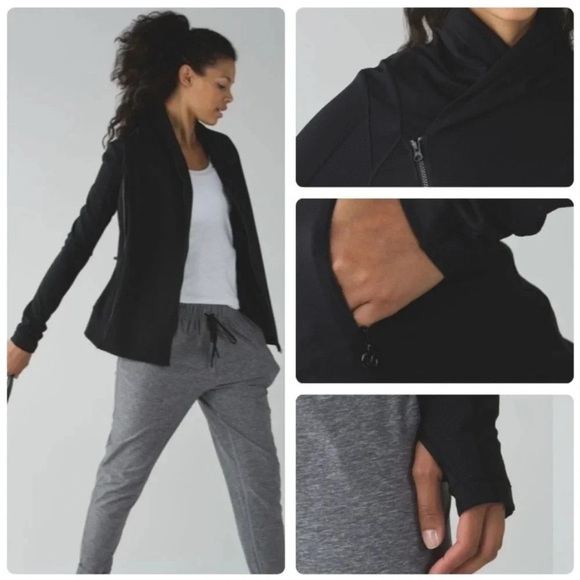 Lululemon Bhakti Double Zip Up Long Sleeve Sports Yoga Jacket  size 6 - Picture 2 of 16
